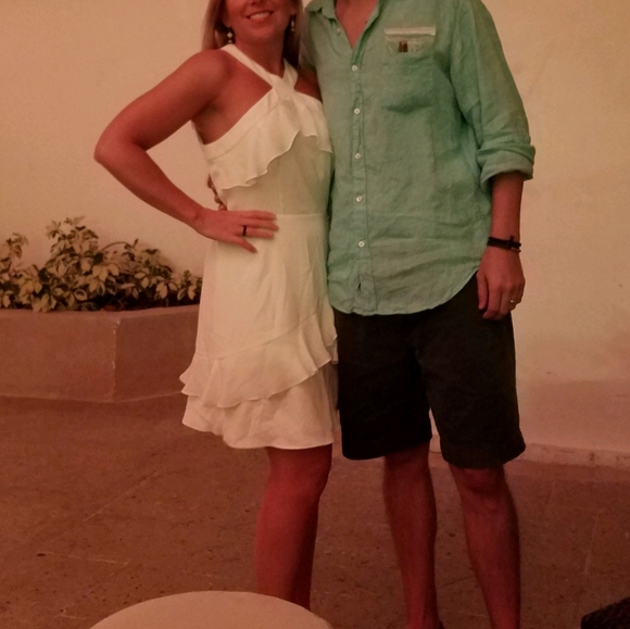 Parker white ruffle dress - Picture 2 of 7